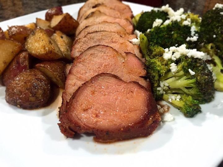 PartyThymeCater's tweet photo. @MeatChurch #porktenderloin @BigGreenEgg #grilledbroccoli with #foxpoint seasoning from @PenzeysSpices https://t.co/whVxm65Vdc
