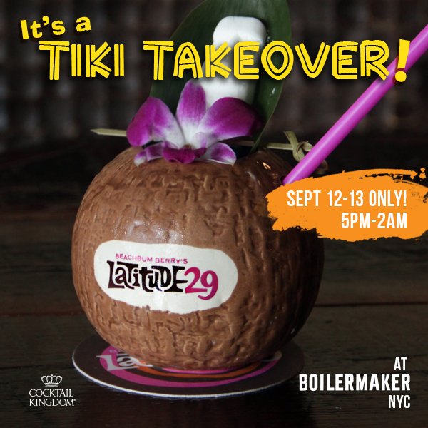Latitude29_NOLA's tweet image. Coming to the East Village next week to help slake your Tiki thirsts...