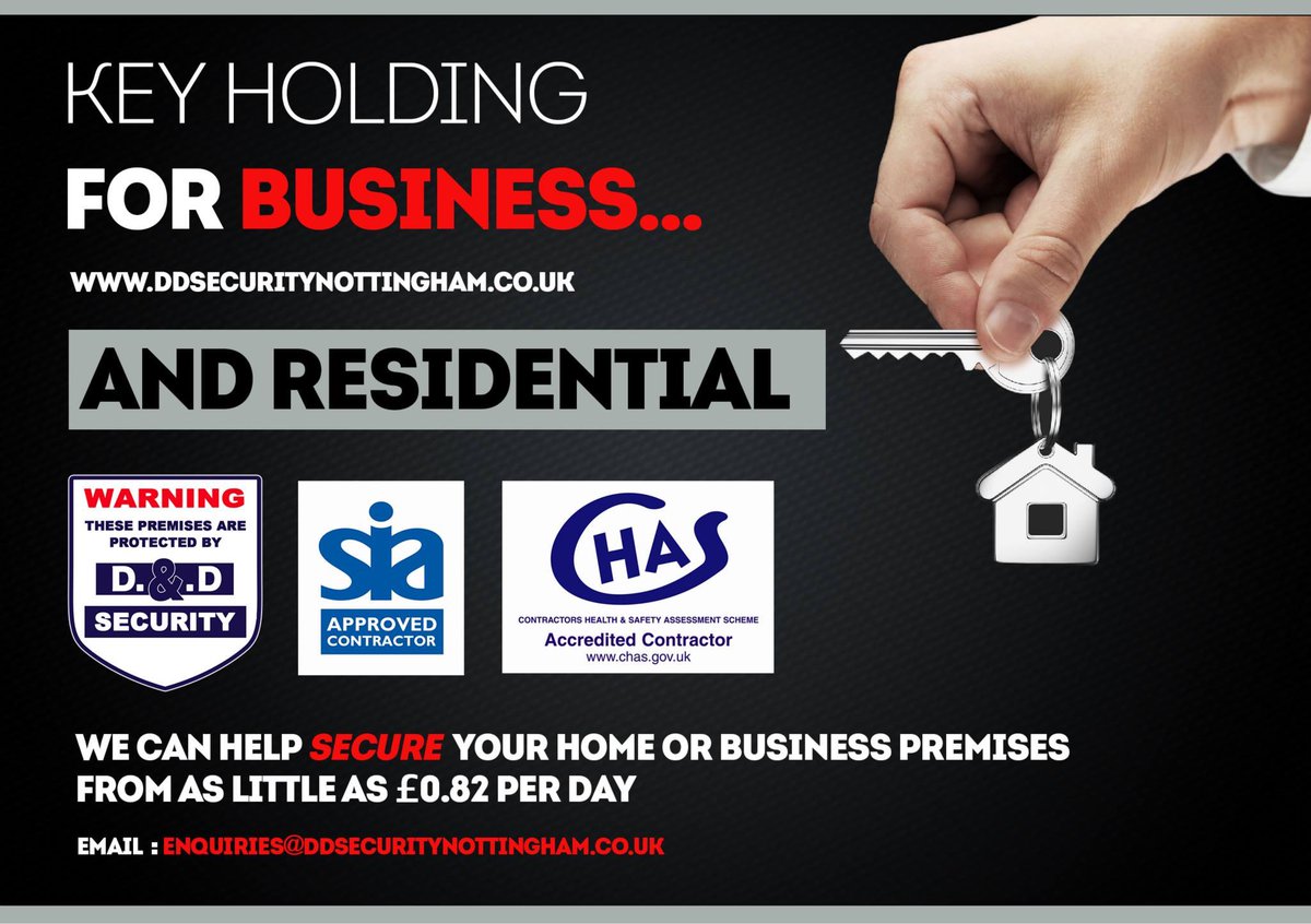 ddsecmids's tweet image. #KeyHolding from 82p a day #DDSecurity #nottingham #security services