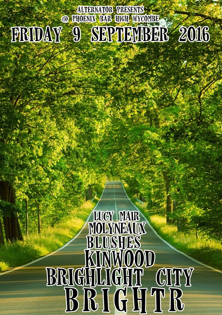 AlternatorGigs's tweet image. Tonight from 7pm only a fiver!
@brightrmusic @blcband @kinwood_band @catsandblushes @AaronMolyneauxx @LucyMairMusic