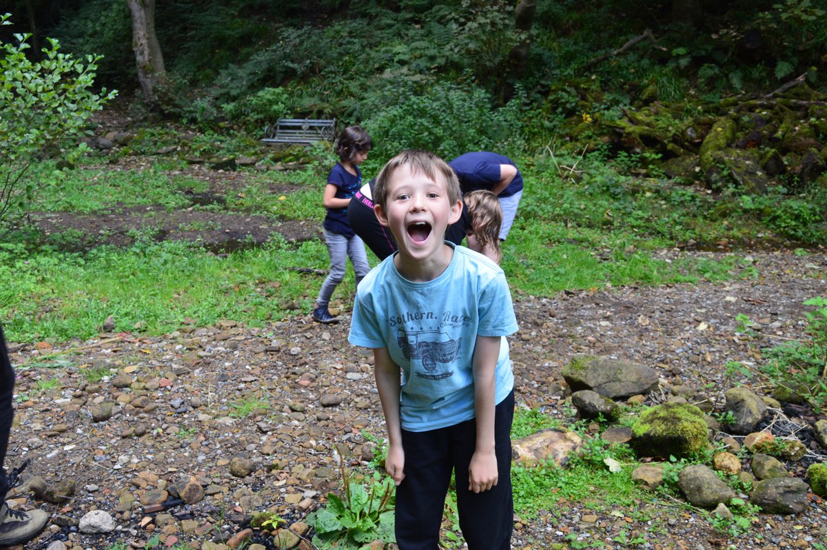 Great first day to our school: Introductions to democracy, yoga, meditation the history of slavery and the woods.