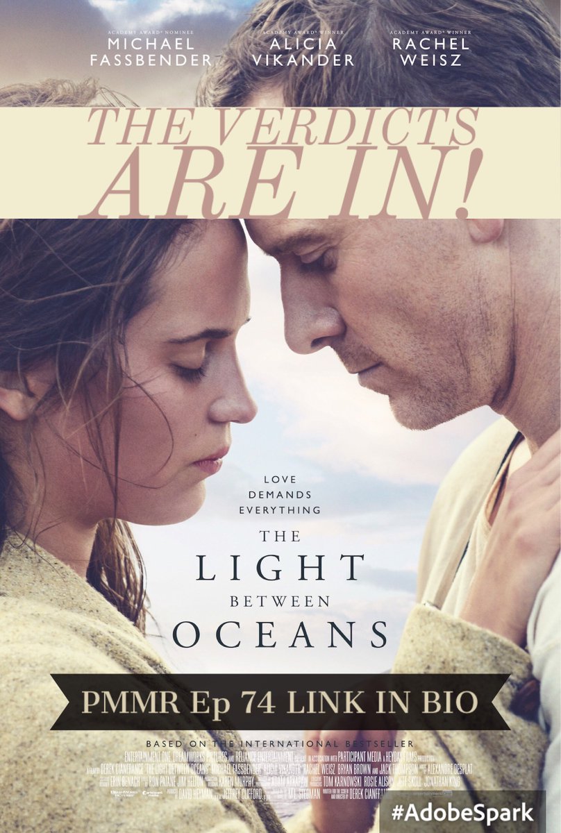 PMMReview's tweet photo. Tears, tears and more tears! This week we discuss ‘The Light Between Oceans’.  SUBSCRIBE NOW! #movies #podcast #pmmr https://t.co/6dEf3R0nfS