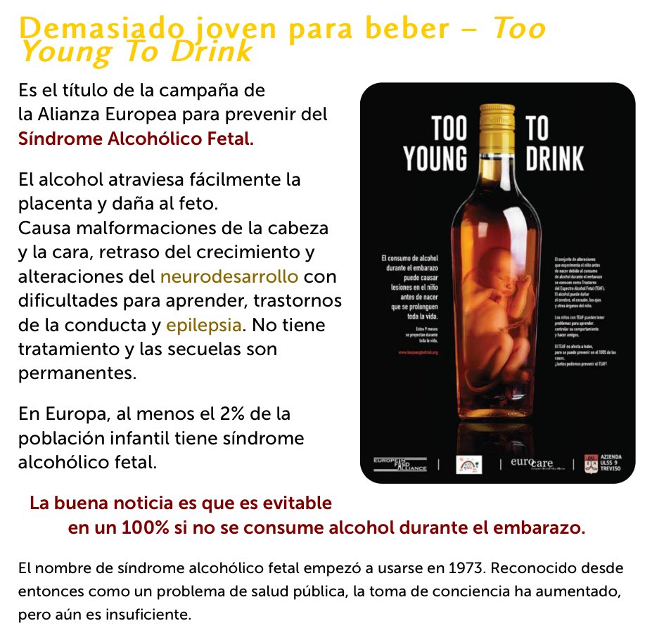 NoInvisibles's tweet photo. Hoy Día del Síndrome Alcohólico Fetal
#DiaMundialSAF
Es 💯❌💯 evitable!
https://t.co/ETW1TjtMu3
Gracias @MasTwitts
#fb https://t.co/FyA1hzefA7