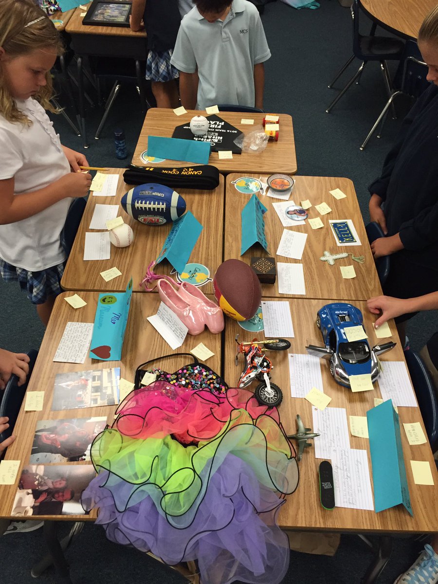 mrsgibo_MCS's tweet photo. Today we are sharing our "Me Museums." Students brought in items that describe them and tour others museums! #3g2016 https://t.co/cTCDPoRhG4