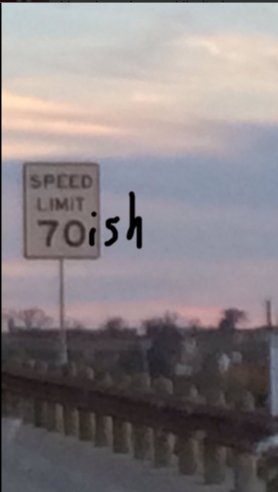 MensHumor's tweet photo. How I read speed limit signs https://t.co/5g6soitzXp