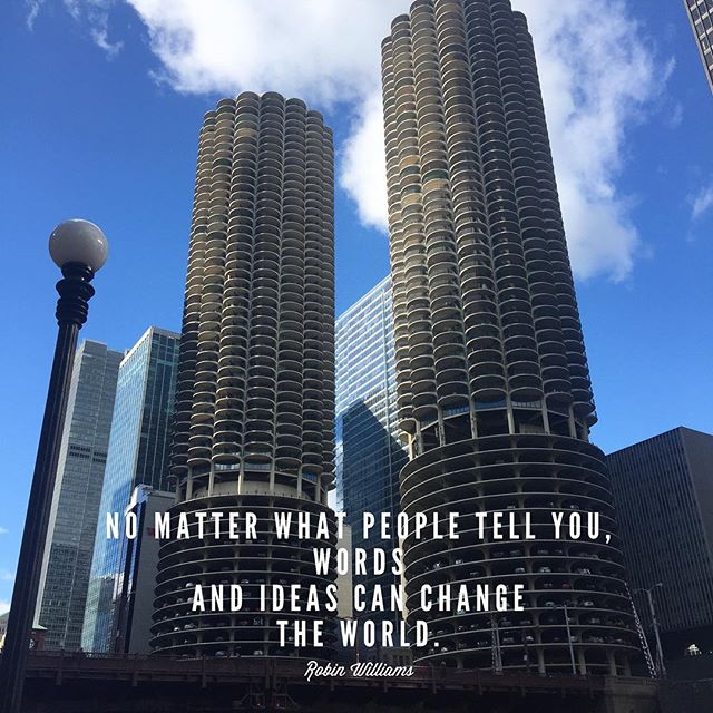 CareerBuilder's tweet photo. "No matter what people tell you, words and ideas can change the world." 
- Robin Williams #CareerGoals

Pass it on! https://t.co/D9WnCwRRJN