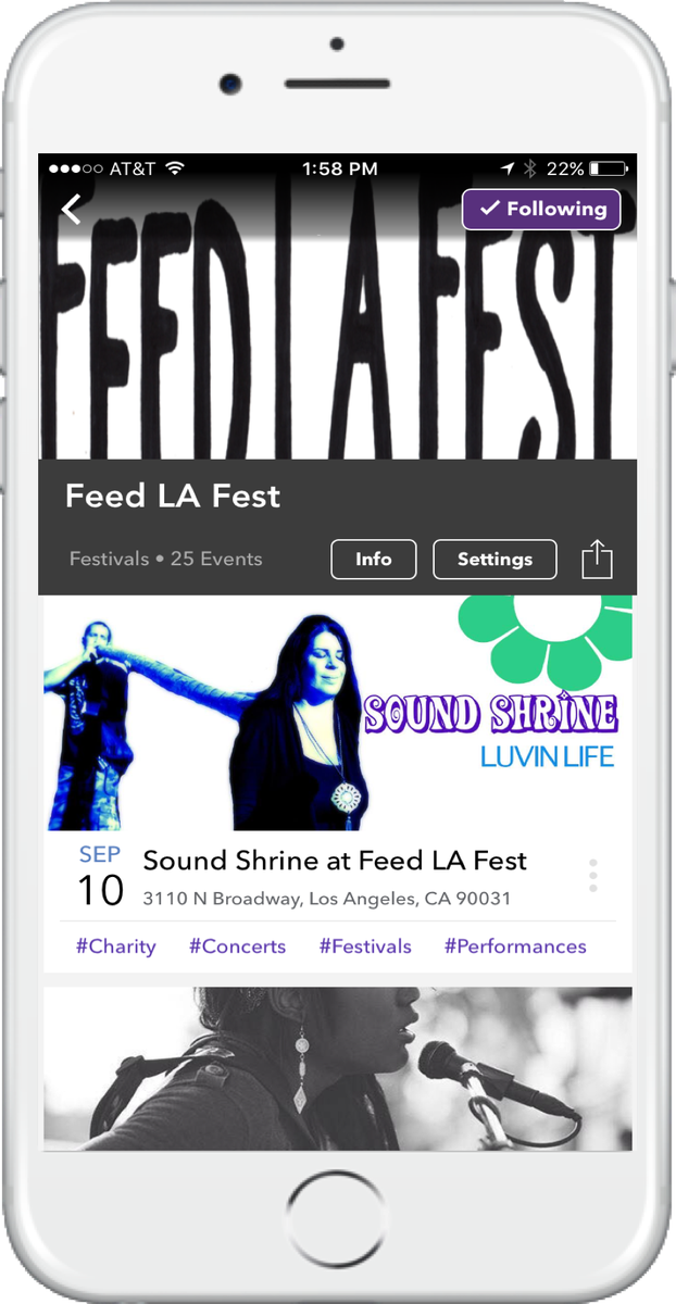 rivoapp's tweet photo. #FeedLAFest is tomorrow! Hop on Rivo for set times! https://t.co/0EyoO0uHXb #CharityJam @nickmaybury @WeLikeLA https://t.co/R5nr3hMvSX
