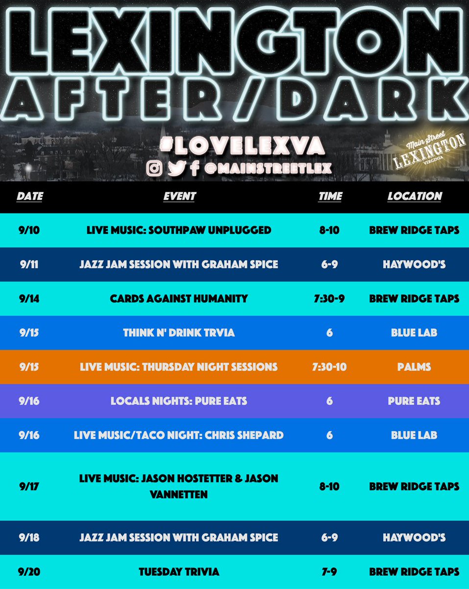 More Lex After Dark! #LoveLexVa <a href="/wluLex/">wluLex</a>