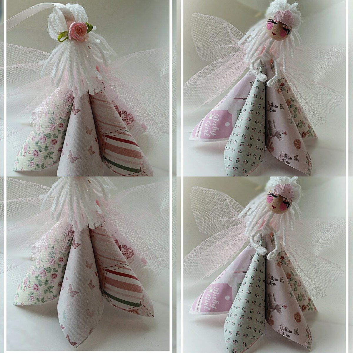 PaperCraftTrain's tweet image. Just look at her... beautiful 'it's a girl' fairy #Pretty #CottonAndWire  #ribbon #Luxurypaper £8 free P&amp;amp;P