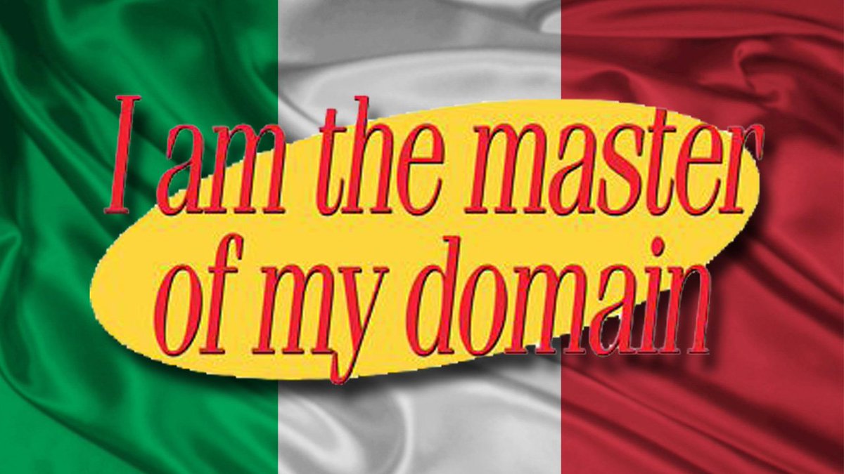 It is now legal to be "Master of Your Domain" IN PUBLIC in Italy bit.ly/2cL8CJK?utm_me… https://t.co/V6ZoEnE44z
