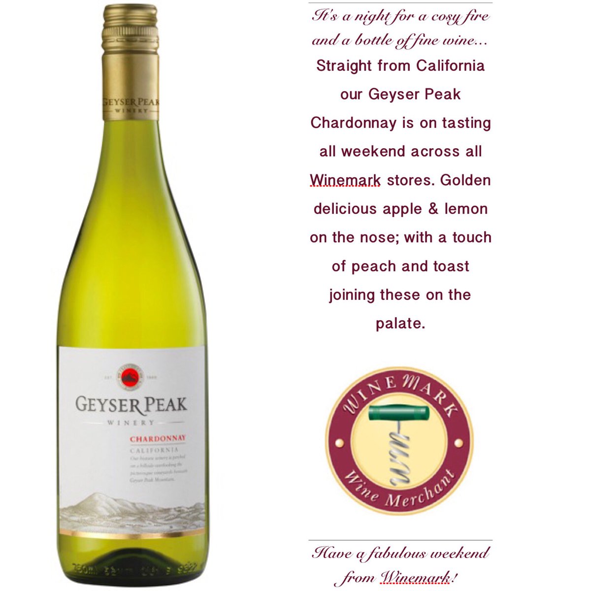 #winedown with us this weekend 🍷
#Winemark #wine