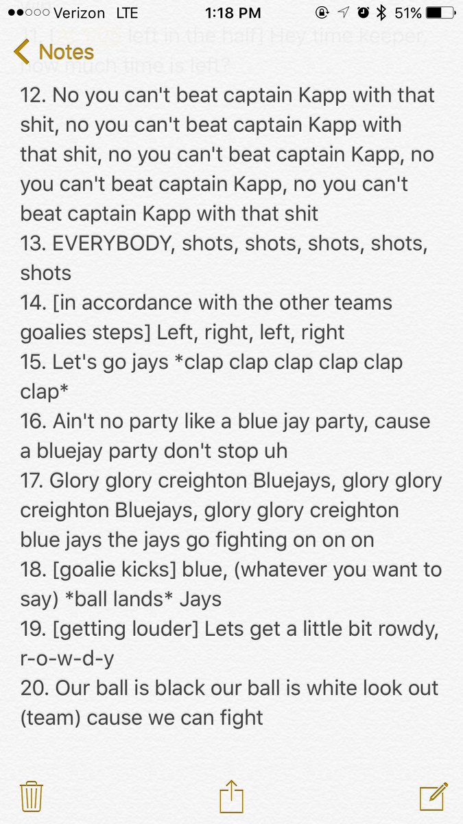 jays_army's tweet photo. To ensure that we are as loud as we can be for this weekend here is our list of the most common chants we use! https://t.co/0aYGsJSjVF