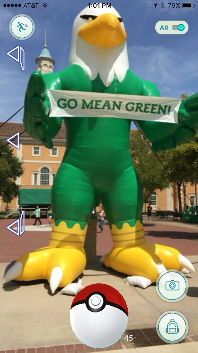 UNTUnion's tweet photo. There are legendary #Pokemon on the #UNT campus! https://t.co/upTnLL4YuB
