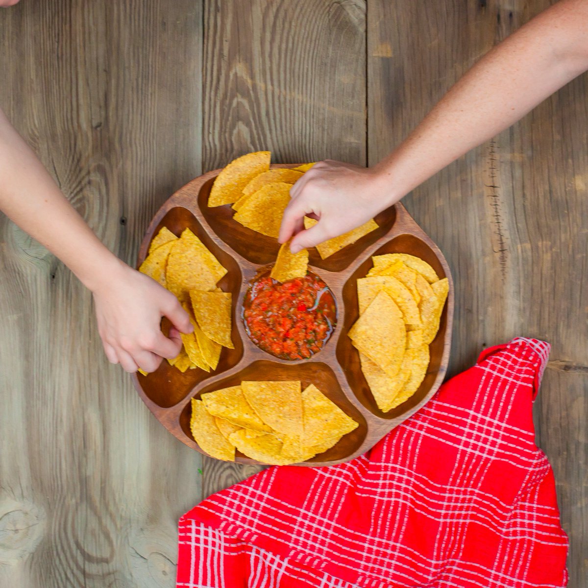 Did you know we make our own organic sprouted corn tortilla chips &amp; raw salsa? Perfect snack for #GameDay !