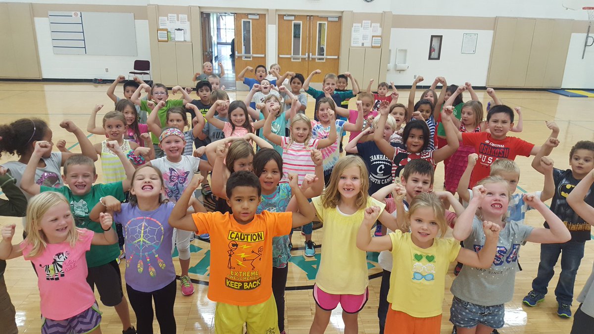 First graders working on upper body strength! So strong. <a href="/JESPhyEd/">JESPhyEd</a> <a href="/JesElementary/">JESElementary</a>