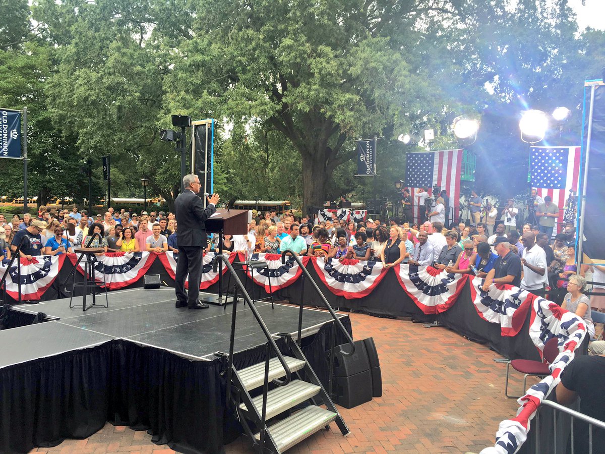 BobbyScott4VA3's tweet photo. Everyone was fired up for @timkaine's rally at ODU! #VirWINia! #tk4vp #ImWithHer https://t.co/yeh3CQAZQ4