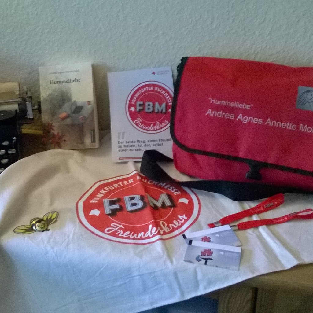 AAAMoll1's tweet photo. Gut ausgerüstet für die #FrankfurterBuchmesse ❤ ich freu mich ich freu mich #Hummelliebe auf Tour https://t.co/5kqQr2MHq8
