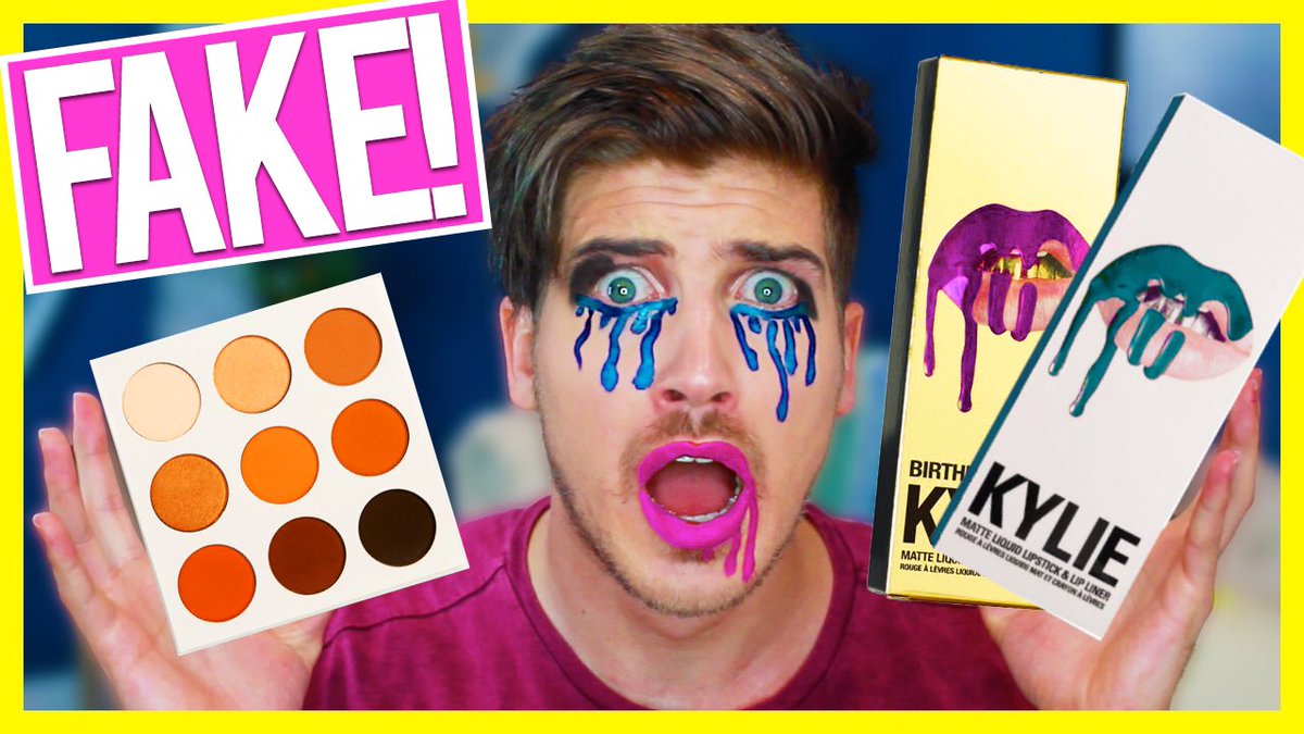 JoeyGraceffa's tweet photo. 💄 TESTING FAKE KYLIE JENNER PRODUCTS! 💄 https://t.co/u1sg8LuDB5 RT for a DM! https://t.co/SV9okpRTUa