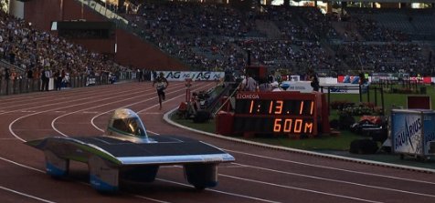NBC Sports (@nbcsports) on Twitter photo Man vs. Machine: Solar-powered car beats Kenyan runner Nicholas Kipkoech in 600m race. tw.nbcsports.com/oo3D Man vs. Machine: Solar-powered car beats Kenyan runner Nicholas Kipkoech in 600m race. tw.nbcsports.com/oo3D