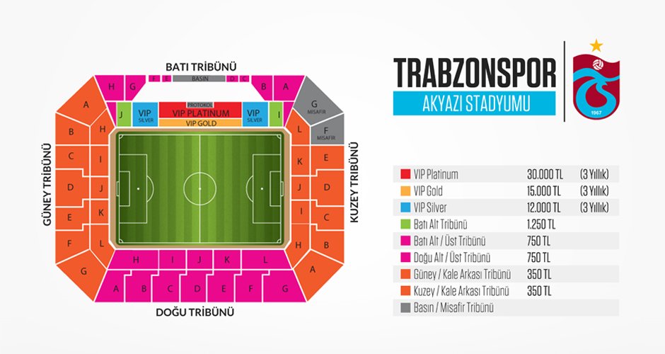 Trabzonspor Kulübü on Twitter &quot;Akyazı Stadyumu kombineleri satışa