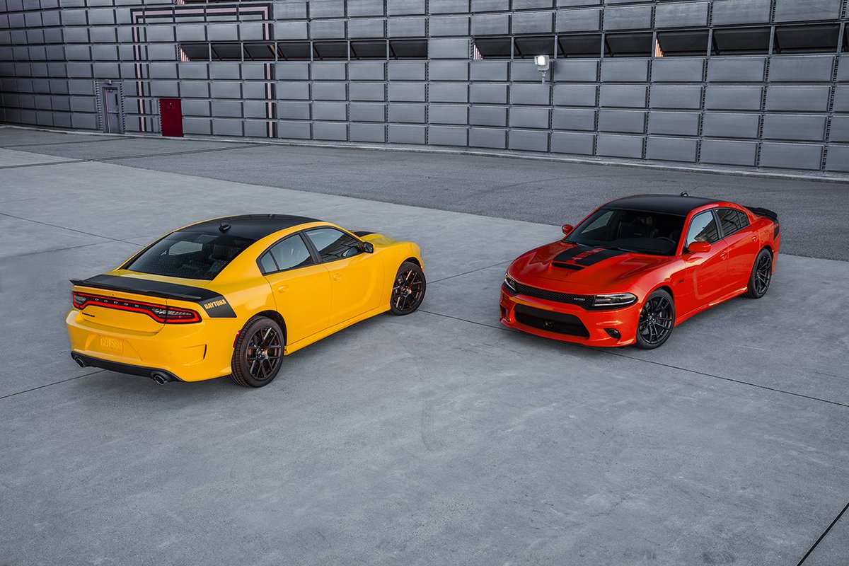 Dodge's tweet image. From White Knuckle to Destroyer Gray, paint names as intimidating as your ride.