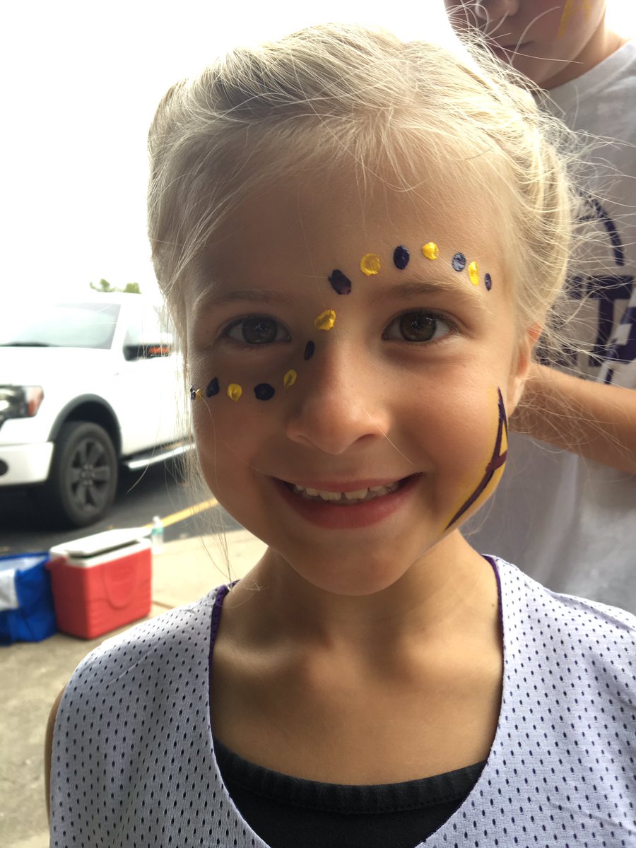 audristockamp's tweet photo. Gettin our school spirit on for @AngolaFootball homecoming game!
#Apride #family #PrayForDekalb 
🙏🏼 in our thoughts https://t.co/OFoqFmoY2N