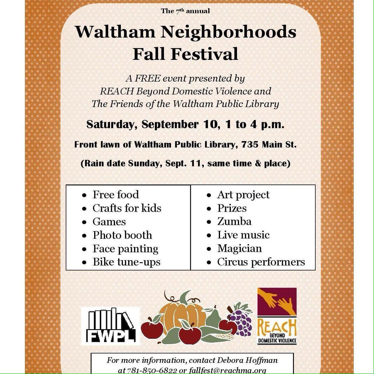 Don't miss #ReachFallFest16 tomorrow! <a href="/RadioUgBoston/">RADIO UGANDA BOSTON</a> <a href="/CityofWaltham/">City Of Waltham</a>