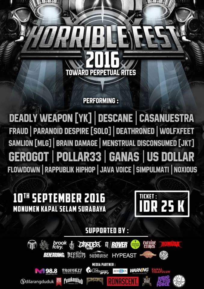 Today, <a href="/HORRIBLEFEST/">HORRIBLE FEST</a> !!!! See you