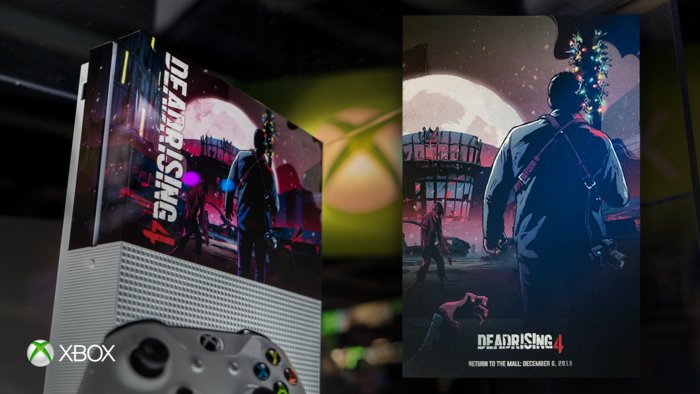 Xbox's tweet image. RT for a chance to win a custom #DeadRising4 [M] poster &amp;amp; #XboxOneS. #Sweepstakes rules: bit.ly/2ckjMUL