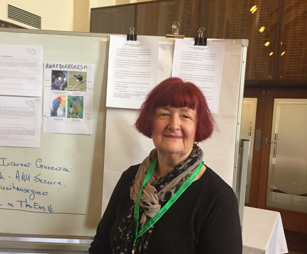 alanatjohnson's tweet image. #AWiAconf - Prof Dani Stehlik invites delegates to action in an @AustWomenInAg communique to government @RubaSkala