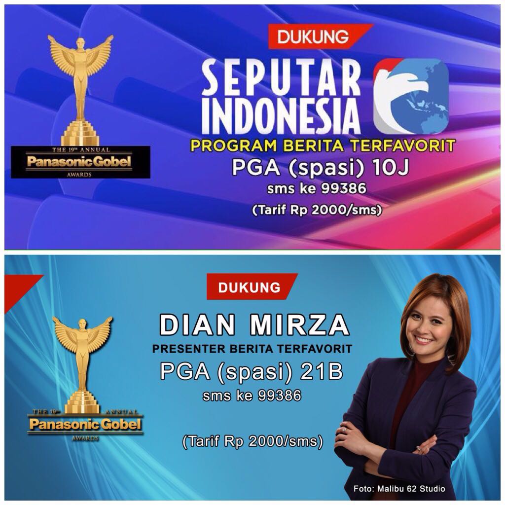 tasyarief's tweet photo. Yuuu dukung kami di #PGAwards2016 SMS sebanyak banyaknya ya! @SindoRCTI @iccamirza https://t.co/liCEW04e9D