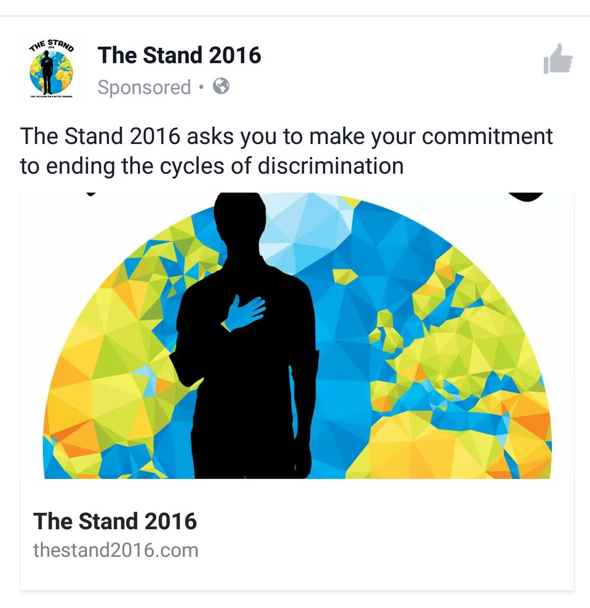 TheStand2016's tweet photo. Follow @TheStand2016 on Facebook! https://t.co/0Sjjk1WgfU #MyPledgeCounts #humanrights #peace #oneworld #crisis https://t.co/4YhURFhT3t