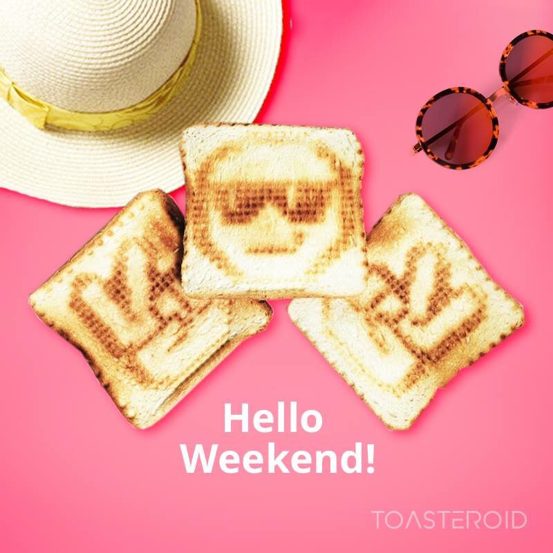 Toasteroid_'s tweet image. Yippee! It's #happyweekend! Let's have some fun! #Kickstarter #innovation #smarttoaster