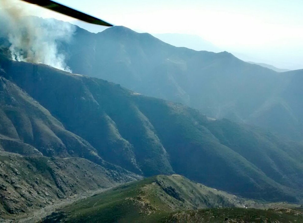 Esto se encuentra <a href="/brifpuertopico/">BRIF Puerto el Pico</a> a su llegada 10:15🚁 al incendio forestal de Candeleda #Avila #IIFF #BRIF 🔥👷