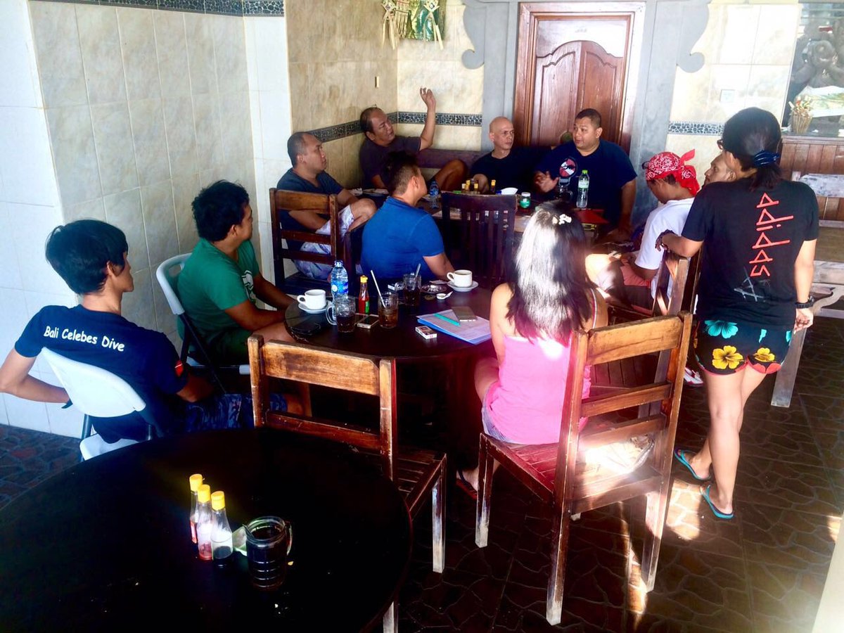 Meeting sebelum mulai acara #forumselam10thanniversary divers gathering