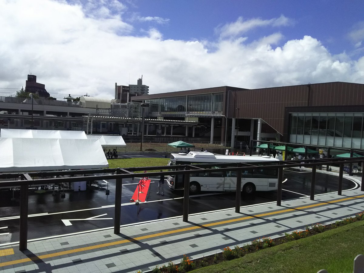 ひたちの Auf Twitter 石岡駅brt専用バスターミナル記念式典が行われています