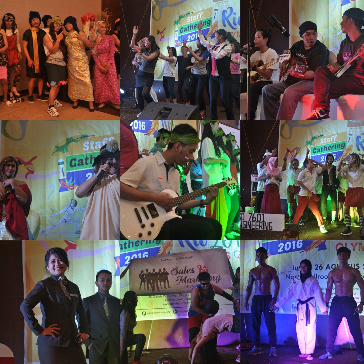 Performance from each department at Staff Gathering 2016 "Rio Olympics" Gumaya Tower Hotel
#throwback 
#GTHOlympics