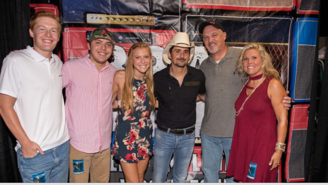 spstegall's tweet photo. @BradPaisley thx Brad for a great time in Dallas &amp; taking a few minutes to meet the family.Can't wait for next yr https://t.co/0lKKTipfti