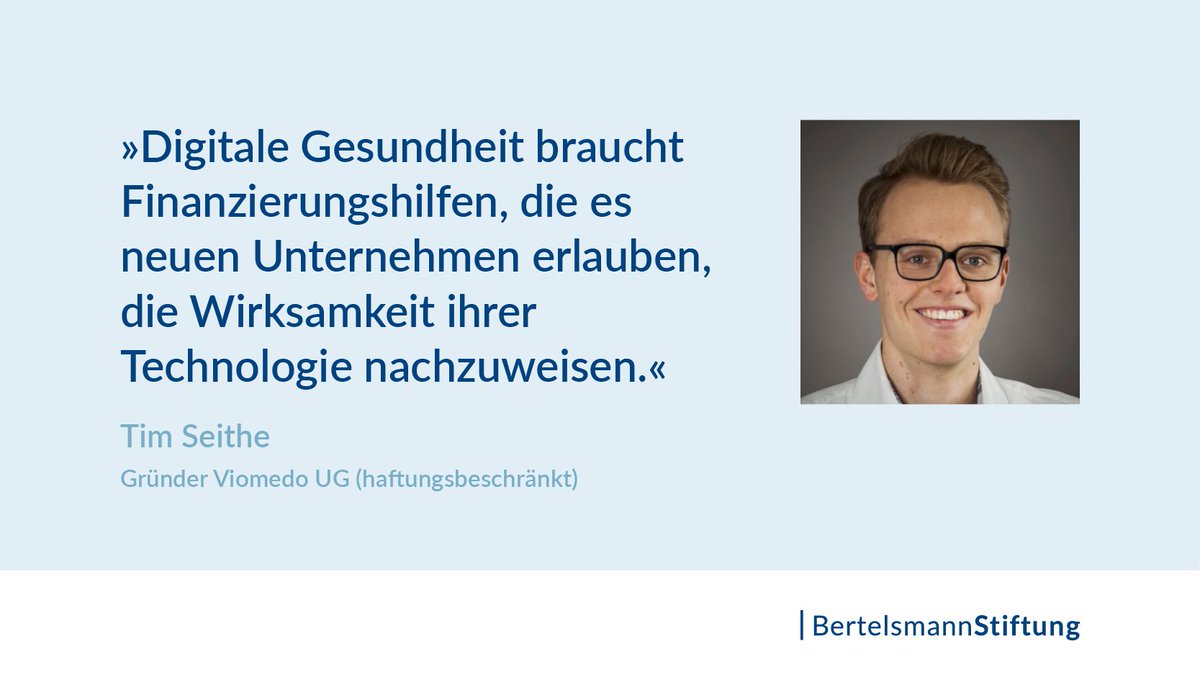 Der digitale Patient (@patientdigital) on Twitter photo Finanzierungshilfen für neue Unternehmen – #30unter40-Experte <a href="/TimSeithe/">Tim Seithe</a> zu #DigitalHealth bertelsmann-stiftung.de/de/unsere-proj… Finanzierungshilfen für neue Unternehmen – #30unter40-Experte <a href="/TimSeithe/">Tim Seithe</a> zu #DigitalHealth bertelsmann-stiftung.de/de/unsere-proj…