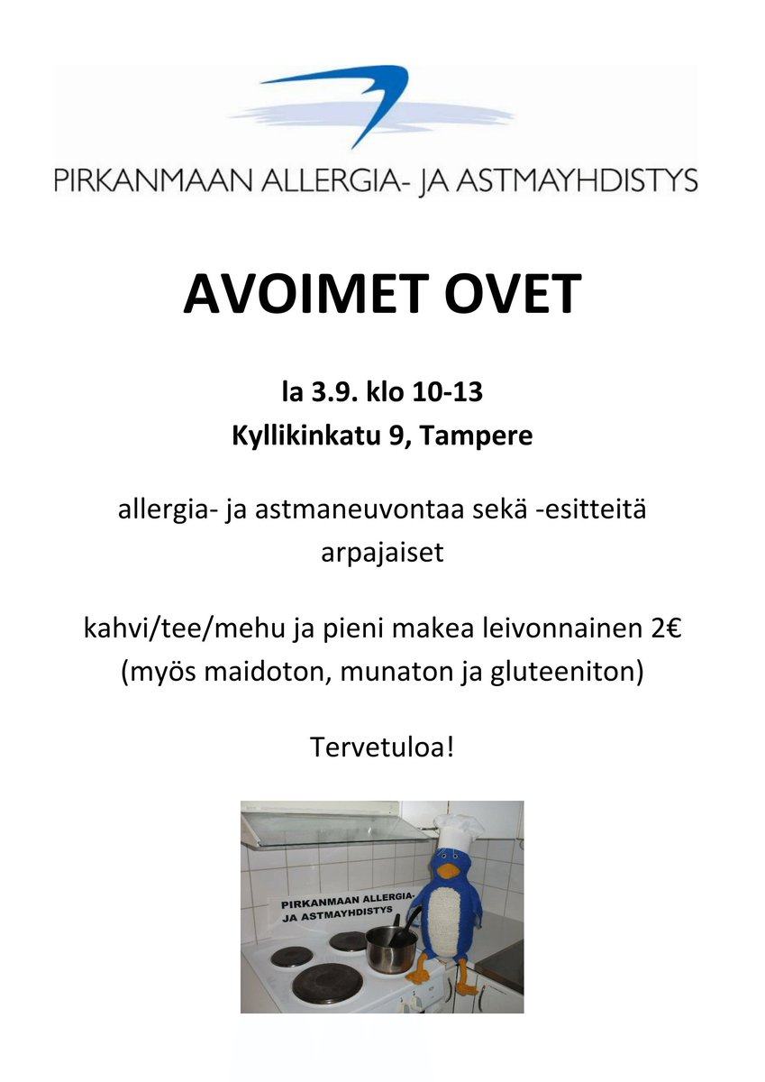 Pirk_Allergia's tweet photo. #Allergia- ja #Astma-yhdistyksen Avoimet ovet
#tammelacool #tampere #menomini #aamulehti @YleTampere @Tampereuutiset https://t.co/u5DPIJUO5v