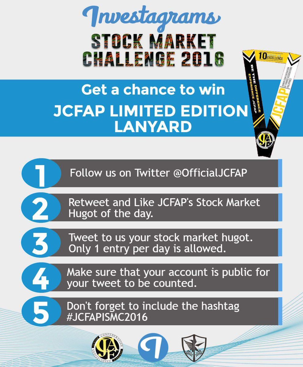 OfficialJCFAP's tweet photo. Let go of all your heartaches. Tweet us your Finance hugot and win our limited edition lanyard! #JCFAPISMC2016 https://t.co/d8OKp1fTzo