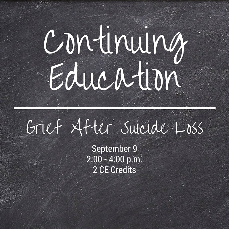 September is #SuicidePreventionMonth Tulsa professionals join us for a CEU 9/9. Sign up: goo.gl/otOxnx