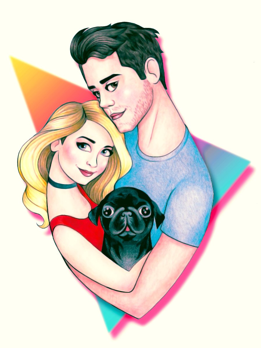 GueliArt's tweet image. @Zoella @PointlessBlog I made this 90's inspired drawing of you guys! Hope you like it =)  gueligldv.tumblr.com/post/149415020…