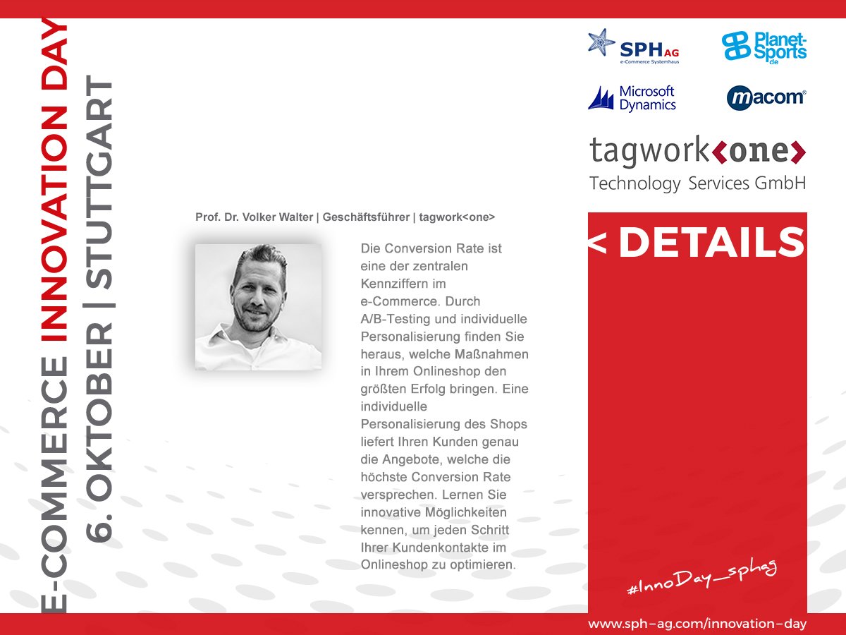 #omnichannel #ecommerce #MSDynAX #Microsoft #PIM #tagworkone #InnoDay_sphag 
6.10.2016
Mehr: bit.ly/2bdN2LB