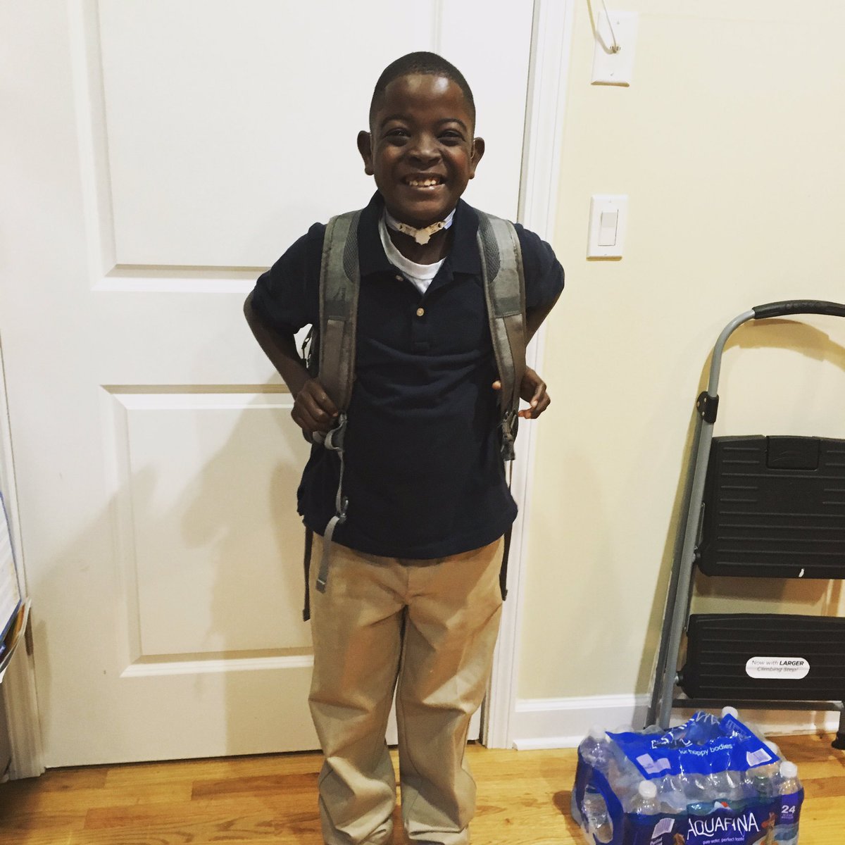 PoPculture_px's tweet photo. I have to be a brag this morning...firstdayofschool. Middle school that is!  #maseface #POP #POPlife https://t.co/qYvtSHfdMw