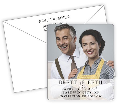 This weeks featured wedding magnets. Free shipping with free printed envelopes on all orders.