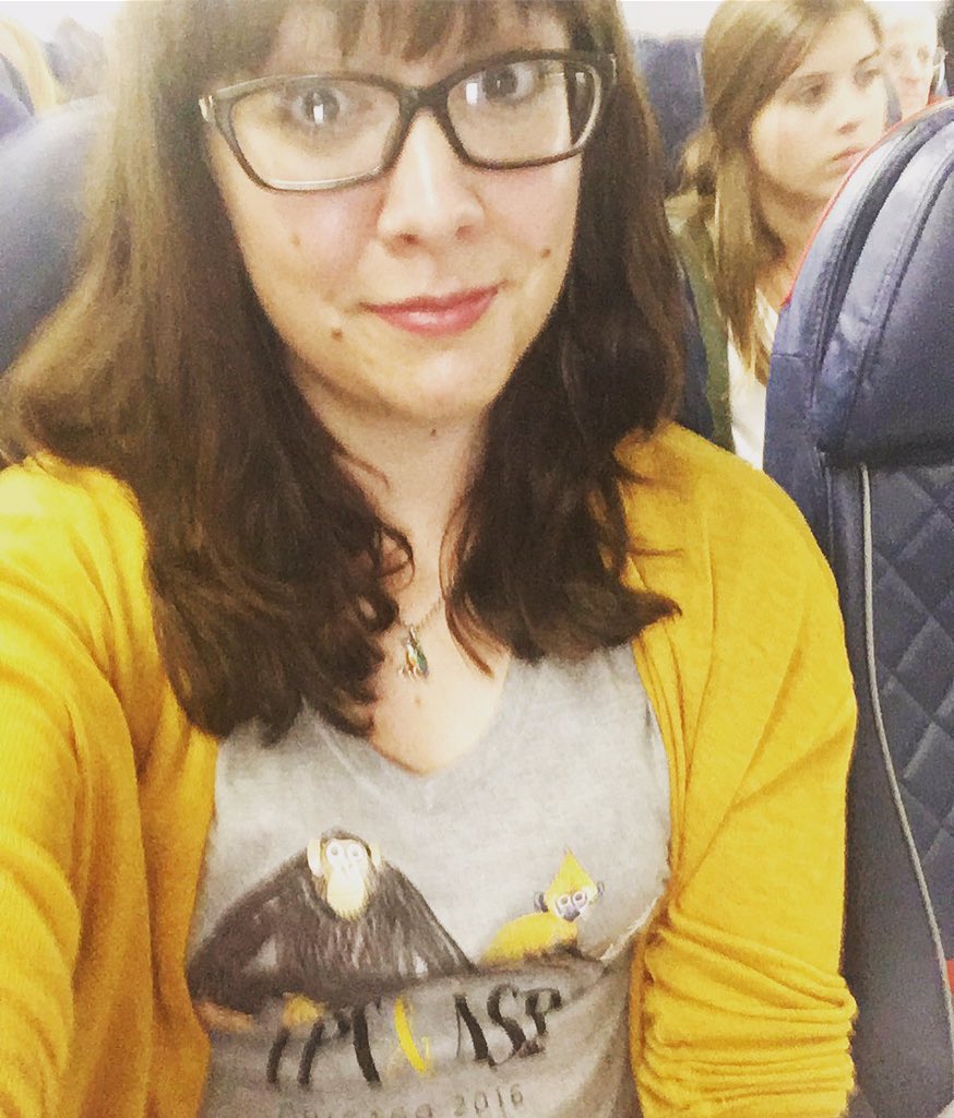 RachelAHarrison's tweet photo. Flying home but still repping #ipsasp16 Thanks for a fab conference everyone @IPS_2016 https://t.co/NvrD9sORxr