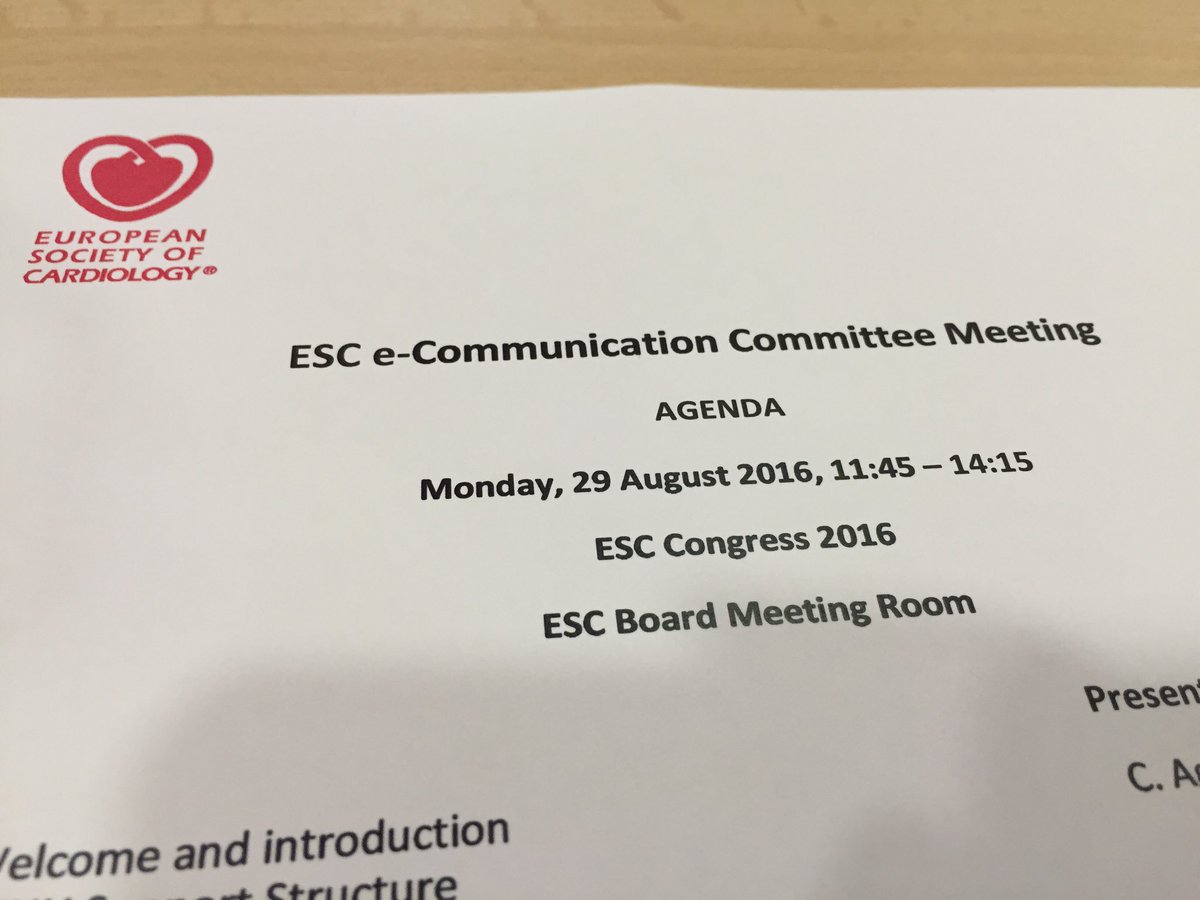 rafavidalperez's tweet image. #ecommunication @escardio committee meeting #ESCcongress @secardiologia @josejgdnews
