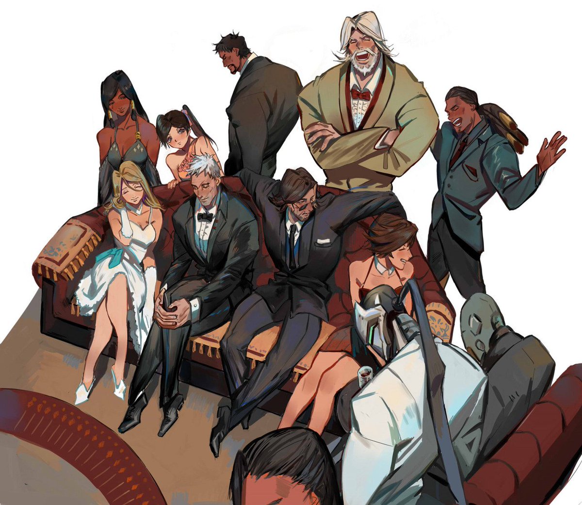 OverwatchES's tweet photo. Todo el mundo vestido y... Nadie escoltando la carga. 😞 | Fanart formal por @Muyihui1 (https://t.co/dzkY19Jaqi) https://t.co/H4a7Iq0JhX