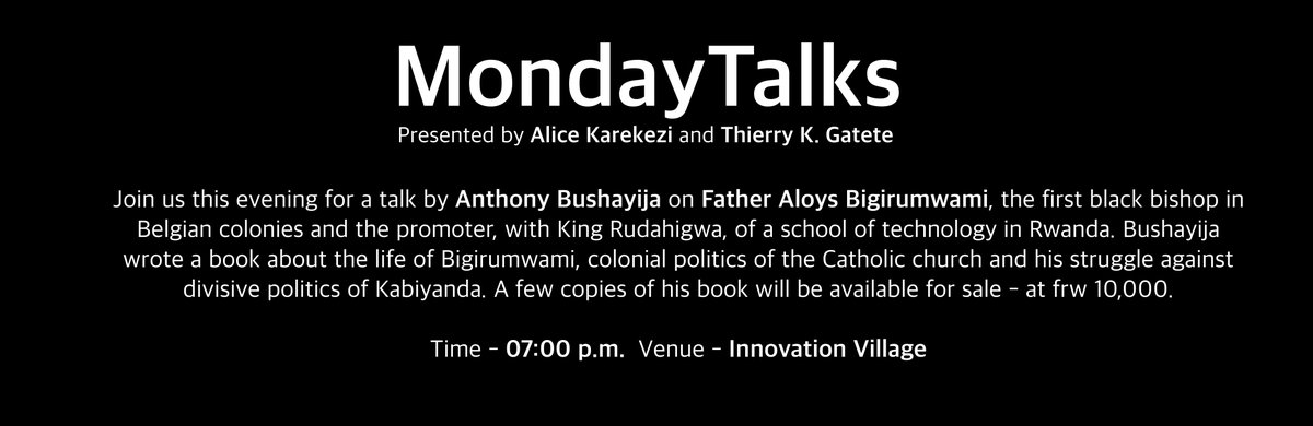 beMugabo's tweet image. joining #mondayTalks 2night...